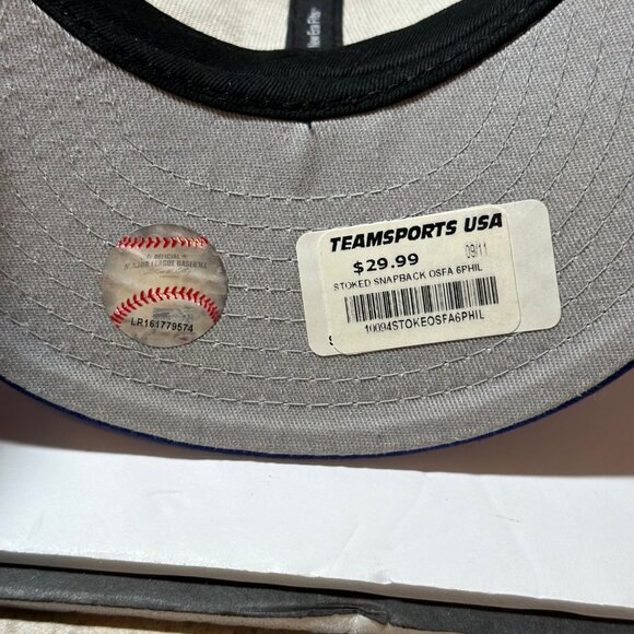 New Era 9Fifity Philadelphia Phillies Hat MLB Snapback Spell Out Vintage Cap NWT - Picture 10 of 10